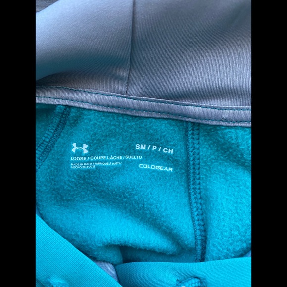 Under Armour Storm Women’s Pullover Sweater Hooded Kangaroo Pocket Fleece S - Picture 7 of 10